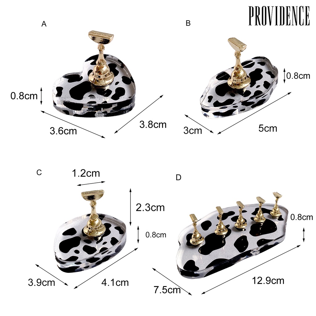 Providence 1set Nail Display Holder Latihan Artwork Stabil Bebas Bergerak Tips Kuku Palsu Latihan Latihan Display Stand Untuk Manicure