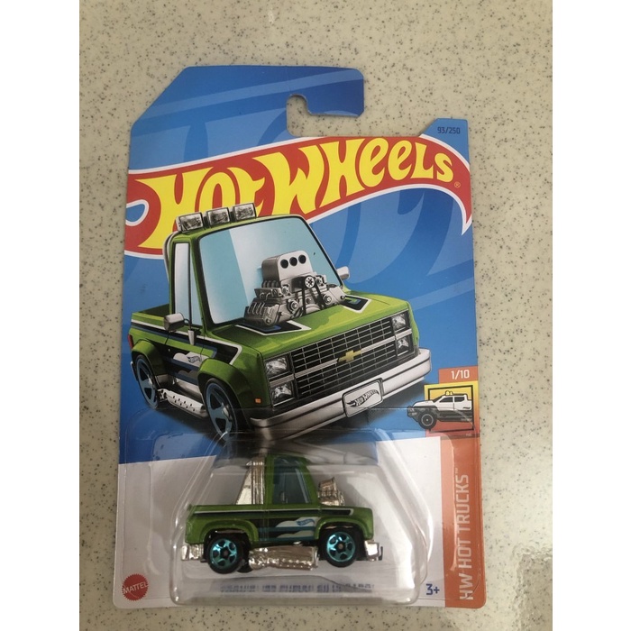 Hotwheels Tooned 83 Chevy Silverado Hijau