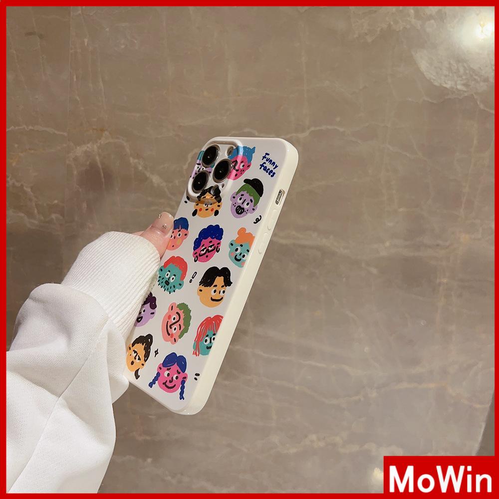 For iPhone 14 Pro Max iPhone Case Cream Glossy Soft Case TPU Shockproof Camera Cover Protection Funny Face Compatible with iPhone 13 Pro max 12 Pro Max 11 xr xs max 7Plus 8Plus