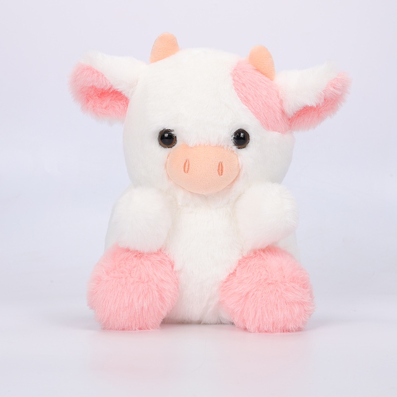 20cm Belle Strawberry Cow Mainan Mewah Boneka Binatang Boneka Lembut