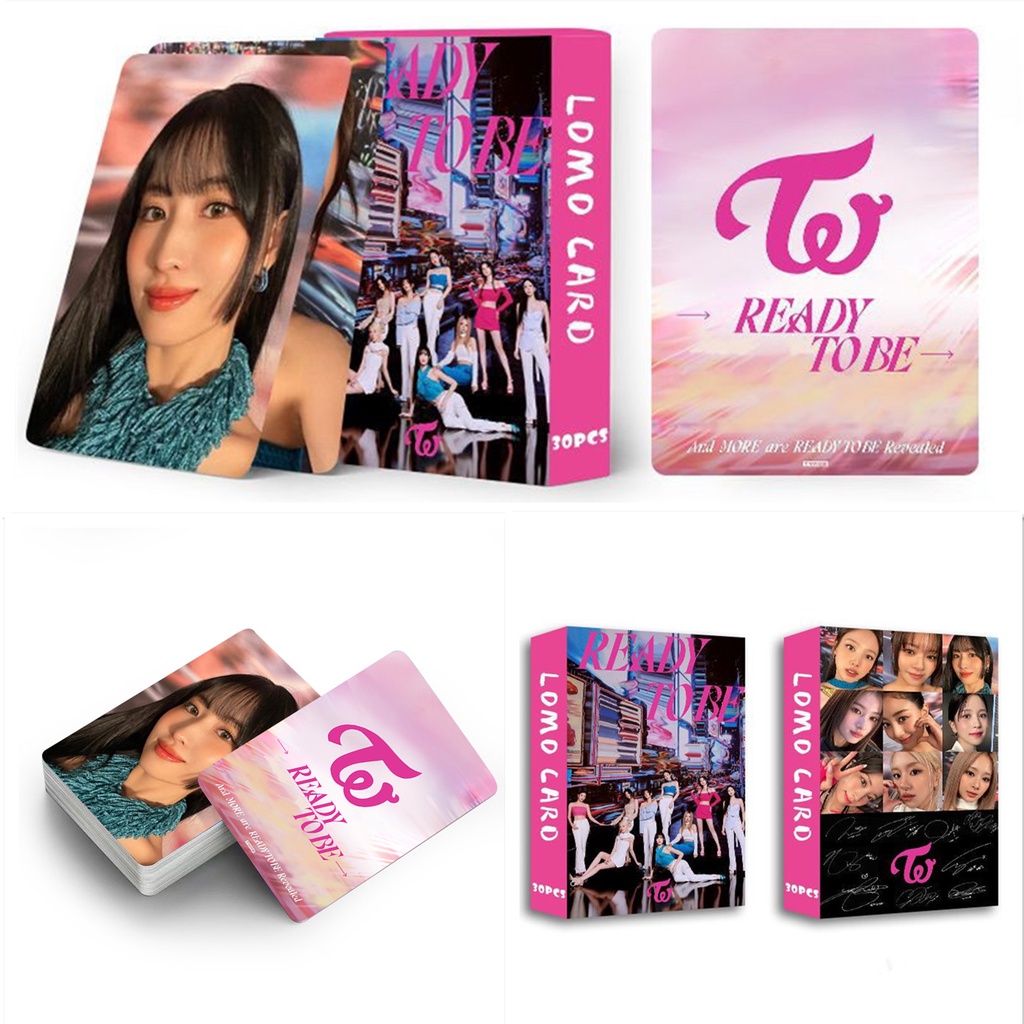 30pcs/box Photocard Hitam-PINK TWICE Siap Jadi Kartu Lomo Blackpink Postcard Kpop Blackpink