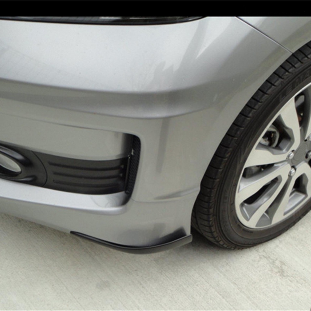 [SM Auto] 2Pcs Strip Pelindung Bumper Praktis Anti-Tabrakan Universal Carbon Grain Car Corner Protector Untuk Mobil