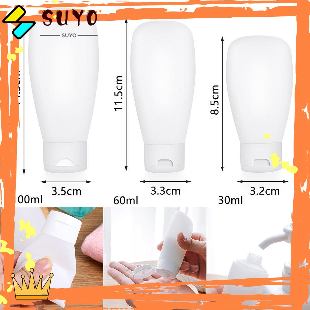 Suyo Botol Isi Ulang Plastik Alat Makeup Ukuran Travel Wadah Kosmetik Tempat Shampoo Botol Mini