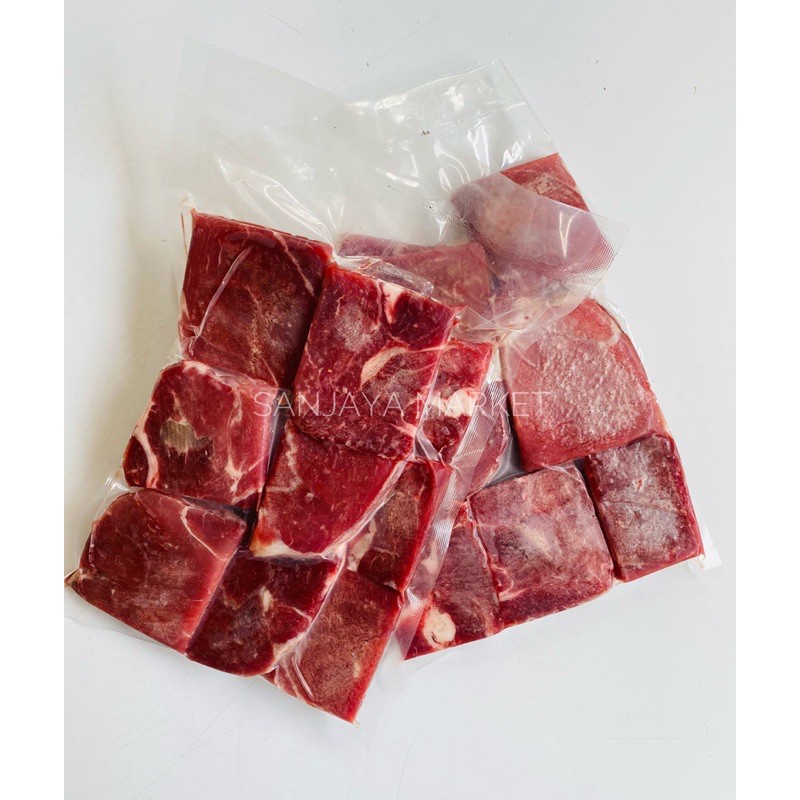 Daging Rendang Potong Beef 500 gr Ready Empuk Enak Bandung Halal