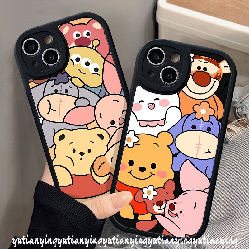 Cute Disney Winnie The Pooh Lotso Casing For Infinix Hot 11s 11 10T 10s 10 Lite Note 8 Hot 10 10s 11 11s 10T 9 Play Smart 6 5 Cartoon Soft Tpu Back Case