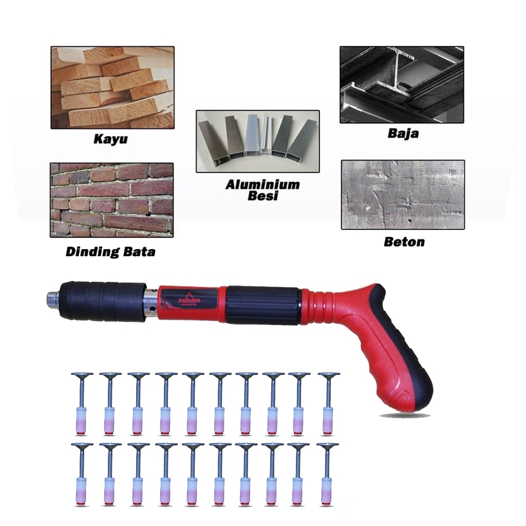 ALAT Nail Gun Alat Paku Tembak Beton Ramset Gun Paku Beton Fastening Gun