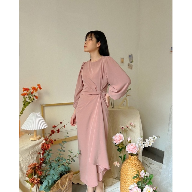 KANON - Lirica Twist Dress - Dress pesta hijab friendly