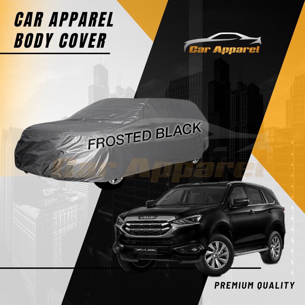 Sarung Mobil Isuzu Mux Black Premium / Body Cover