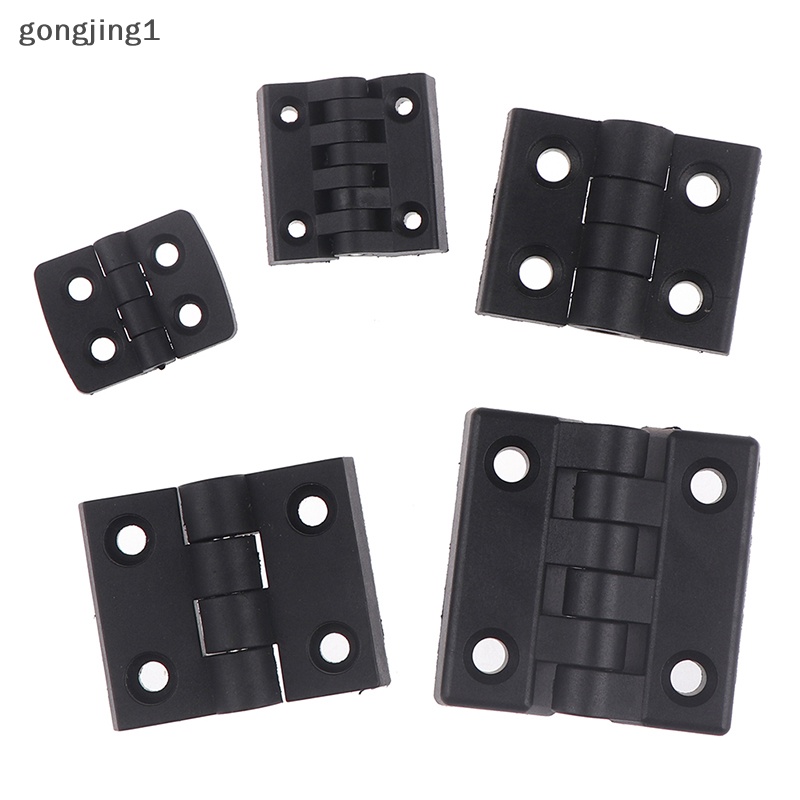 Ggg 1PCS Engsel Kecil Hitam Mini Plastik Bantalan Pintu Pantat Lemari ABS Hinge ID