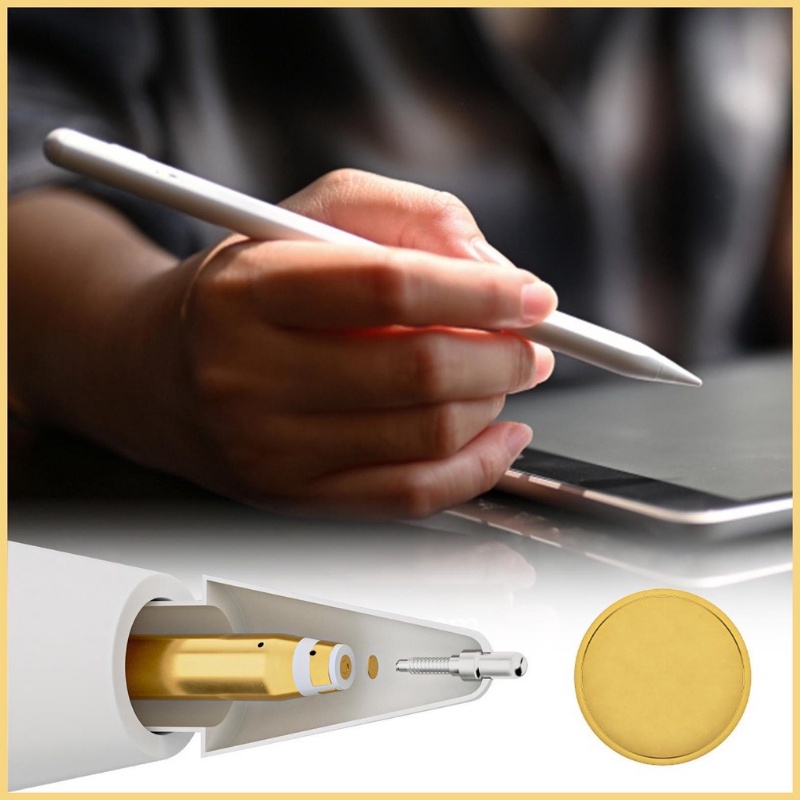 Pensil Core Protection Pad Mini Indah Pen Tip Probe Pengganti Pad Tahan Lama Pelindung Konduktif Tinggi Tahan Aus Lembaran Tembaga Kompatibel Dengan Apple Pensil Kolom Core