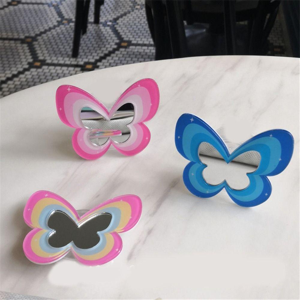 Agustinina Butterfly Phone Holder Universal Untuk Ponsel Anti Jatuh Dukungan Smartphone Phone Stand Grip tok Support Perekat Cermin Airbag Bracket