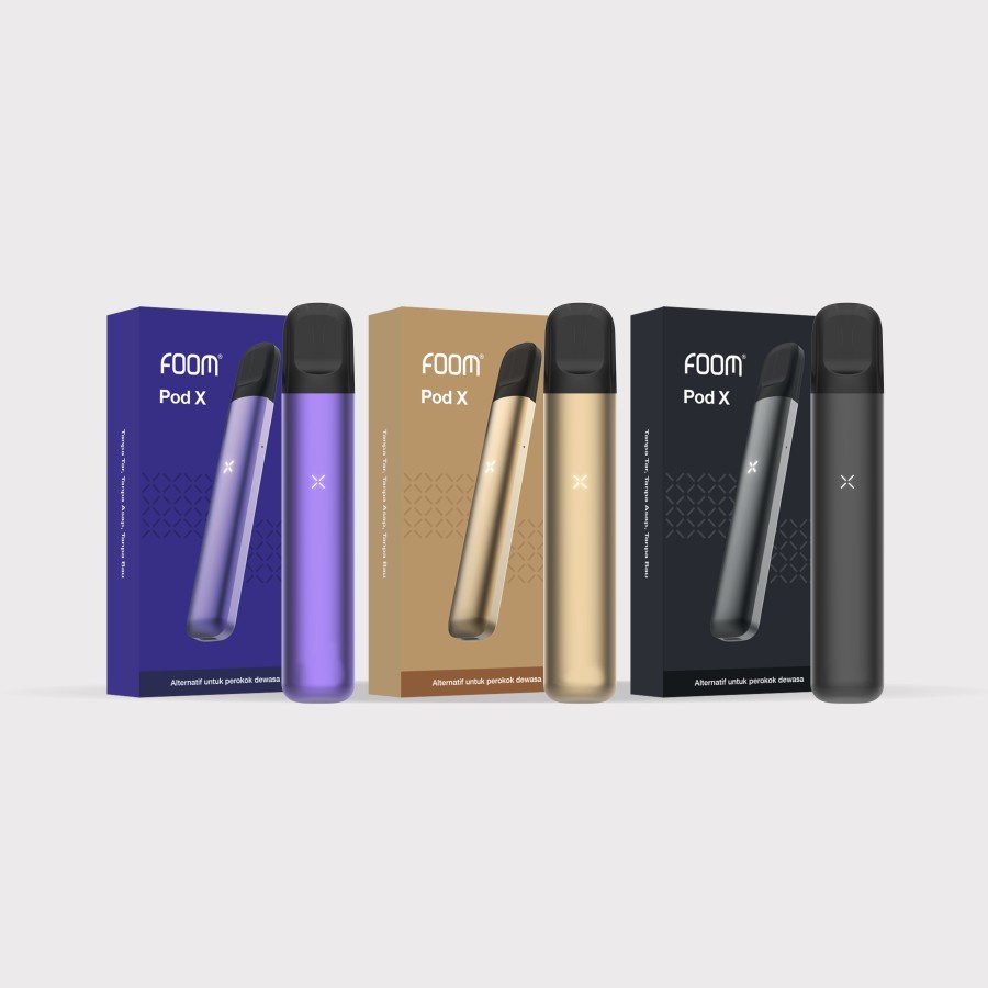 FOOM POD X KIT NEW POD DEVICE SYSTEM EDGY DESIGN 580MAH