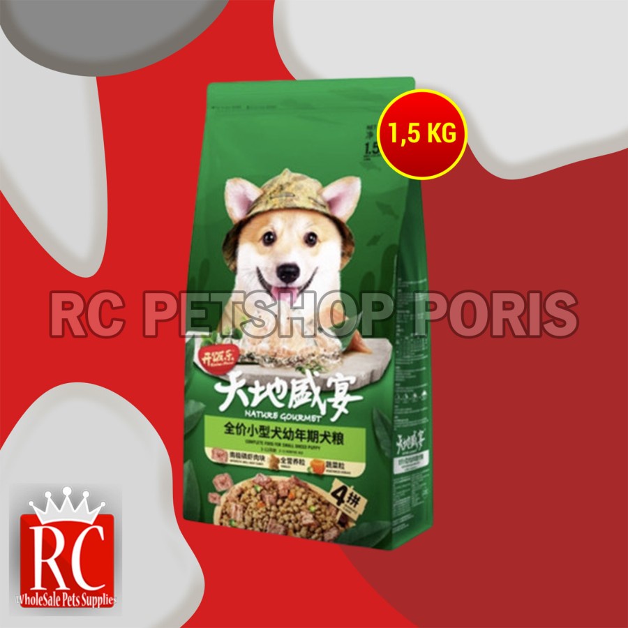 Kitchen Flavor Small Breed Dog Food Dry Puppy Makanan Anjing 1.5 KG