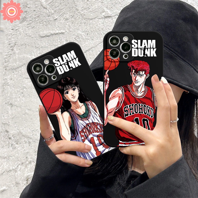 Couple Case Untuk Hot10 12 11 9 Play Note11 12pro 12 G96 8 12 2023 Infinix Hot 11s 20s 11 9 8 12i 20 10t 10s 10Lite Smart 4 5 6 Plus Sakuragi Hanamichi Haruko Akagi Slam Dunk Sarung