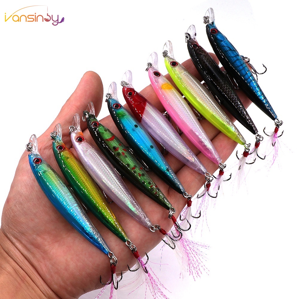 8cm/6.7g Umpan Pancing Ikan Kecil Lure Untuk Bass Trout Salmon Air Asin Ikan Kecil Ikan Kecil Umpan Pancing