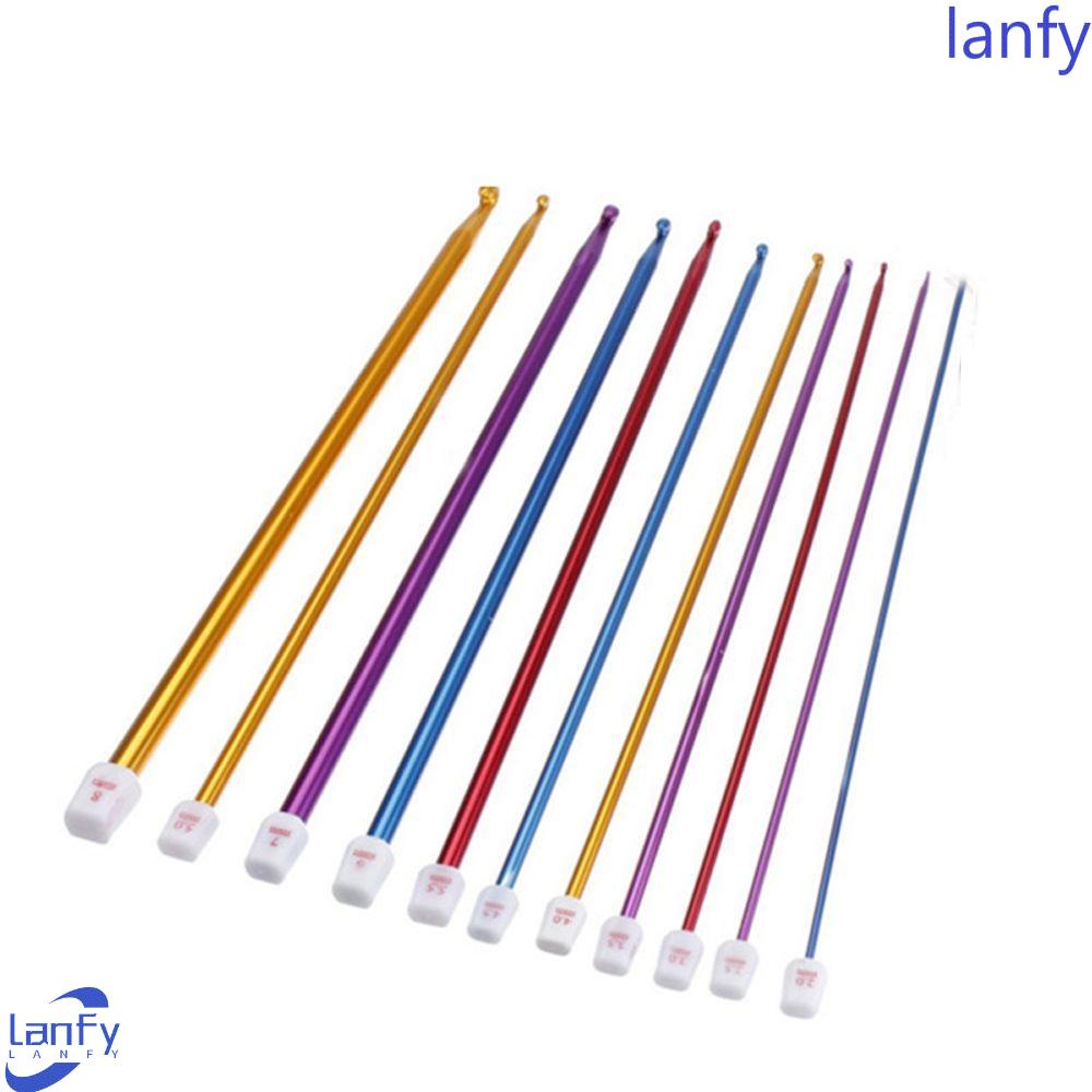 Lanfy Crochet Hook Hot 2-8mm Afgan Aneka Warna