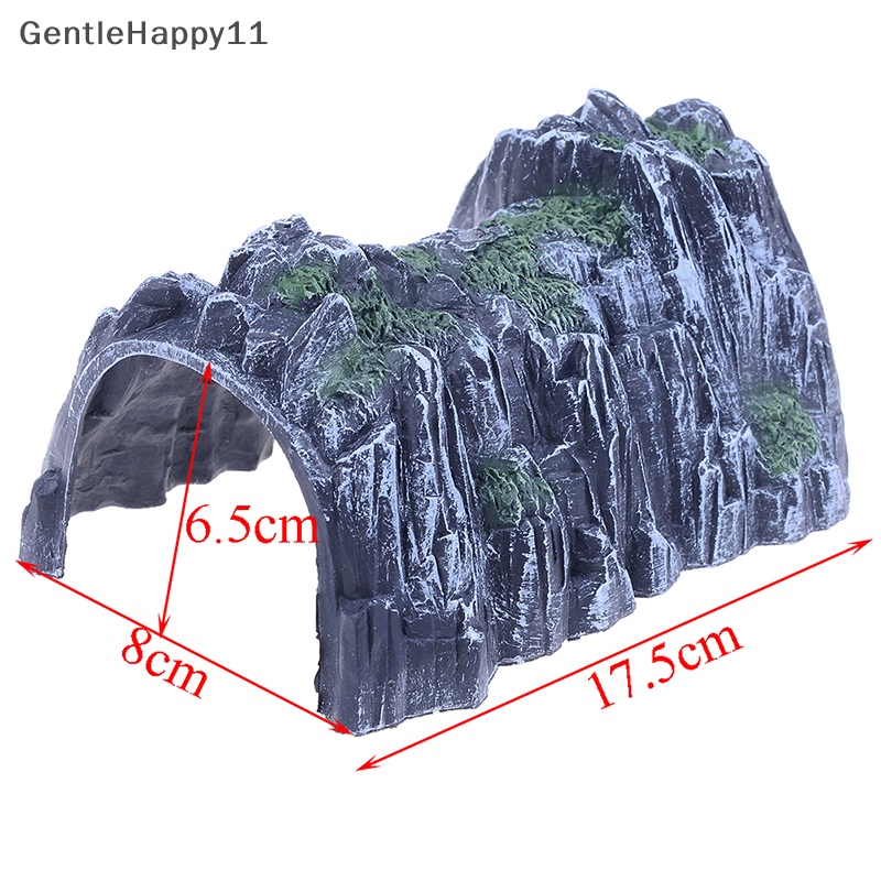 Gentlehappy Plastik1:87 Model Skala Mainan Kereta Api Kereta Api Gua Terowongan Pasir Model Meja Mainan id