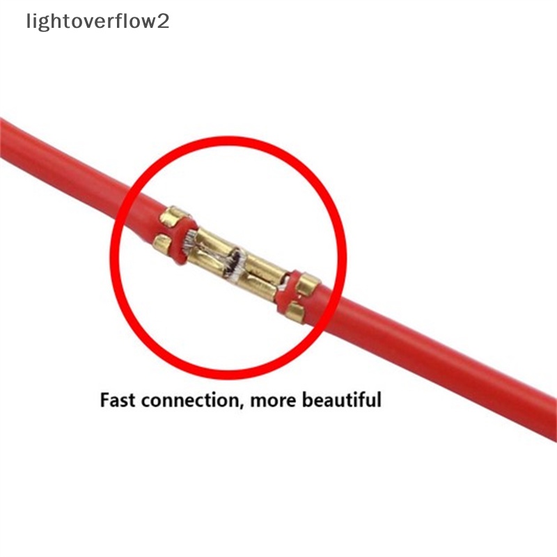 [lightoverflow2] Terminal Konektor Spade Wanita Uninsulated Terminal Crimp Kabel Listrik [ID]