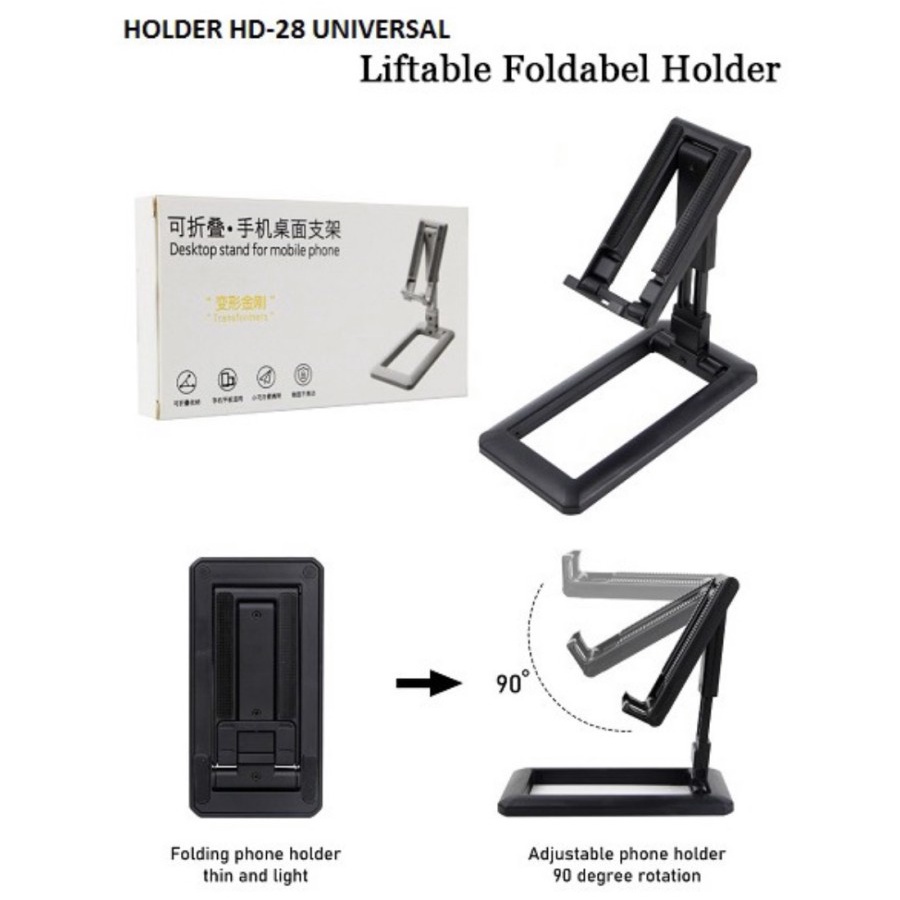 Stand Holder Phone HD-28 Folding Dekstop Universal