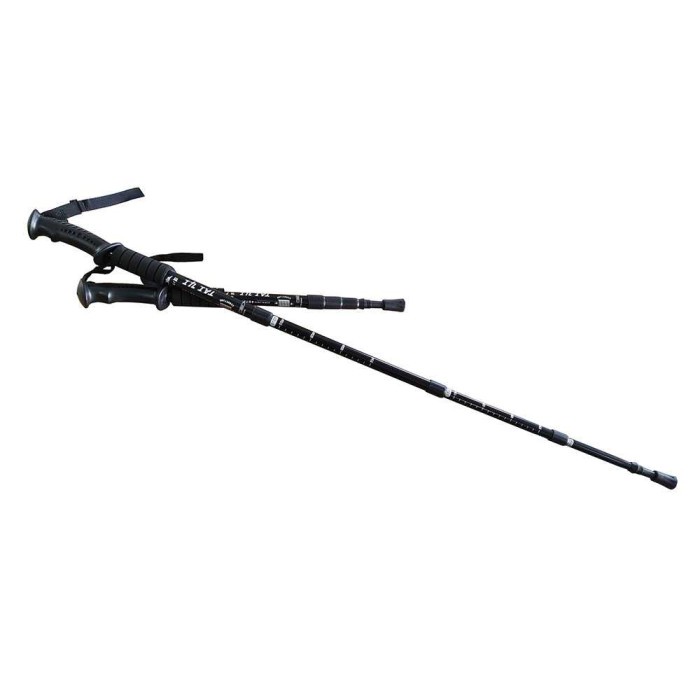 Cleye Tracking Pole Trekking Pool Tongkat Pendaki Gunung Lurus HIKING - Hitam