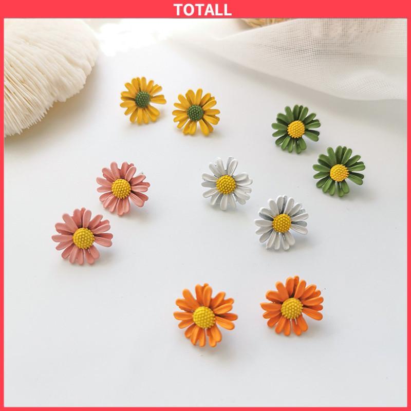 COD 1 pasang anting daisy minimalis Korea-Totall