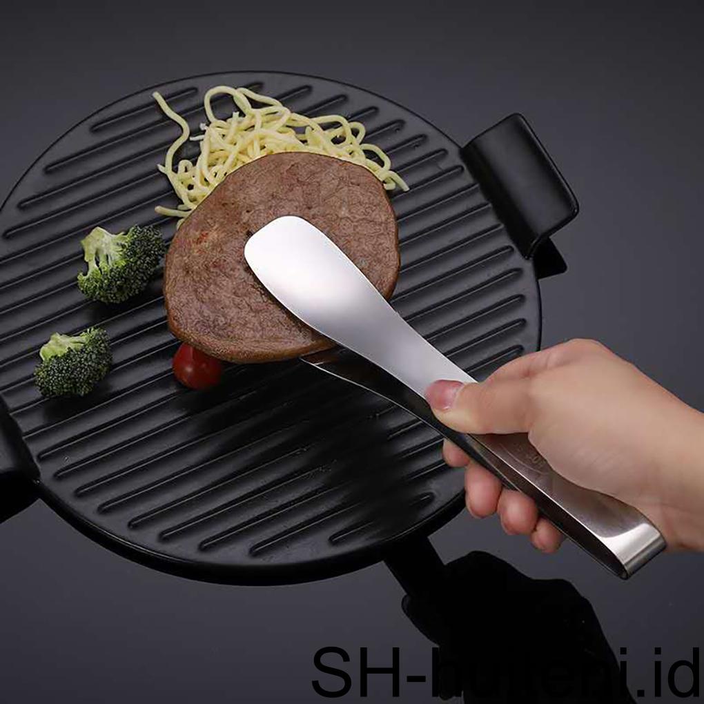 Bbq Stainless Daging Barbekyu Penjepit Berongga Makanan Steak Roti Klip Dapur Gadget Utensil