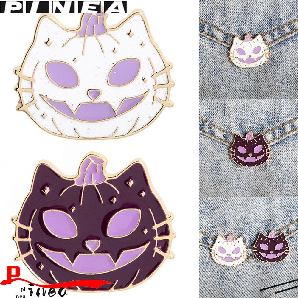 Nanas Halloween Bros Lucu Dekorasi Pribadi Lencana Perhiasan Labu Kucing Bros