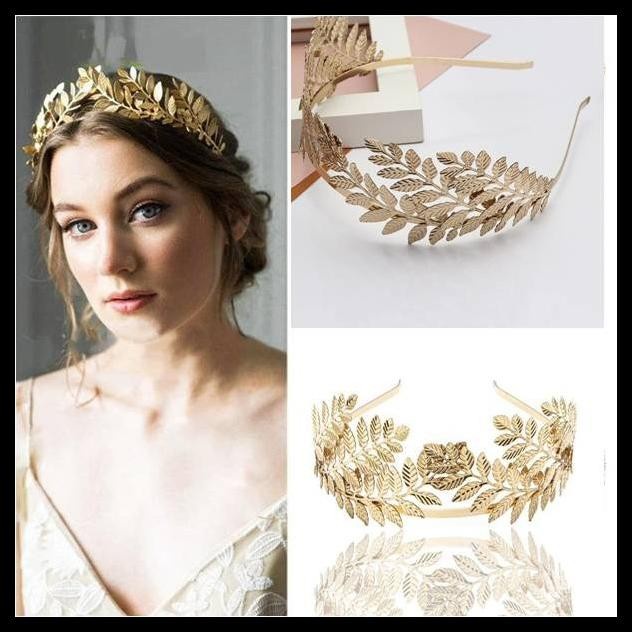 Mahkota Daun Yunani /Tiara Aksesoris Pengantin Julius Caesar Crown Mk7