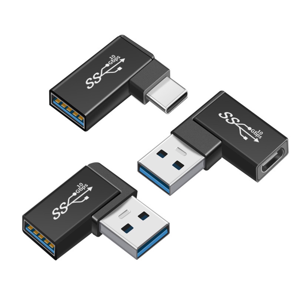 Adaptor USB 3.0 Male To Female Laptop Di Kedua Arah USB Adapter Siku Berbentuk U Male To Female