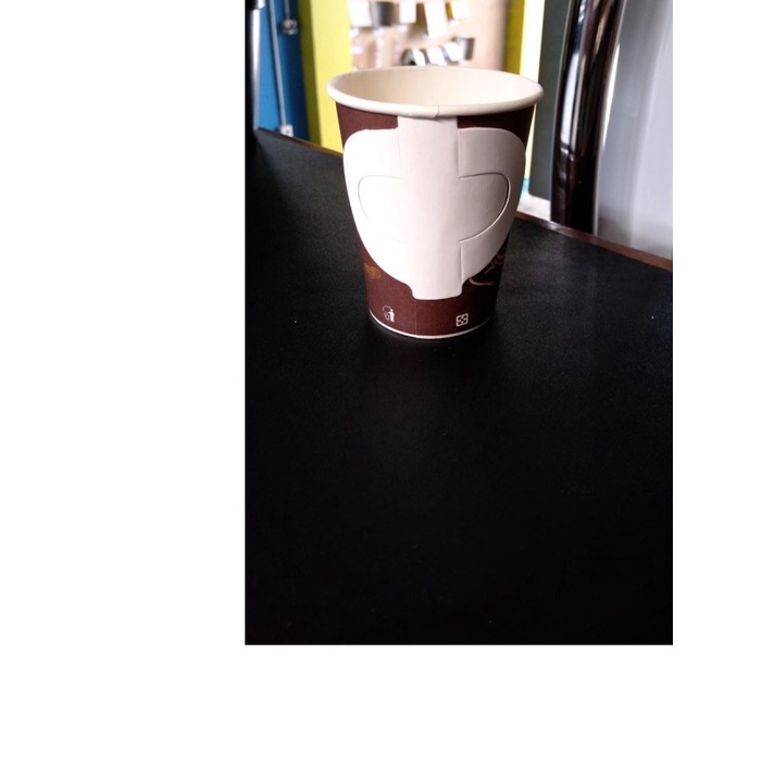 GELAS KERTAS PAPER CUP 9 OZ DENGAN HANDLE MOTIF ISI 50