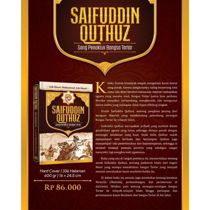 Buku Saifuddin Quthuz : Sang Penakluk Bangsa Tartar