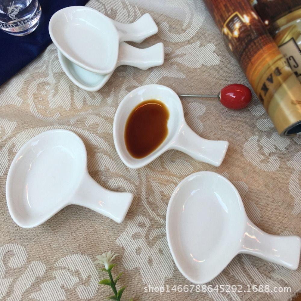 [Elegan] Sauce Dish 5pcs Spice Tempat Sumpit Dapur Cuka Kecap Seasoning Tray