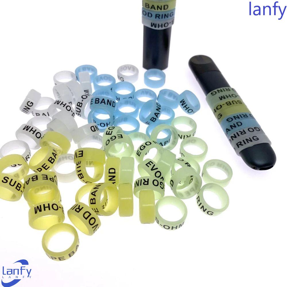 Lanfy Pancing Case Pelindung Cincin Hias Alat Pancing Tongkat Dekorasi Rod Stop Ring Silicone 13mm 22mm Pancing Luminous Ring