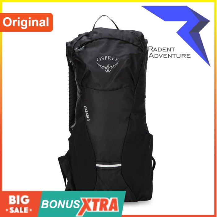 OSPREY Tas Ransel KATARI 3 WRES S23 HYDROPACK Bag Hitam 94000 1186 Ori