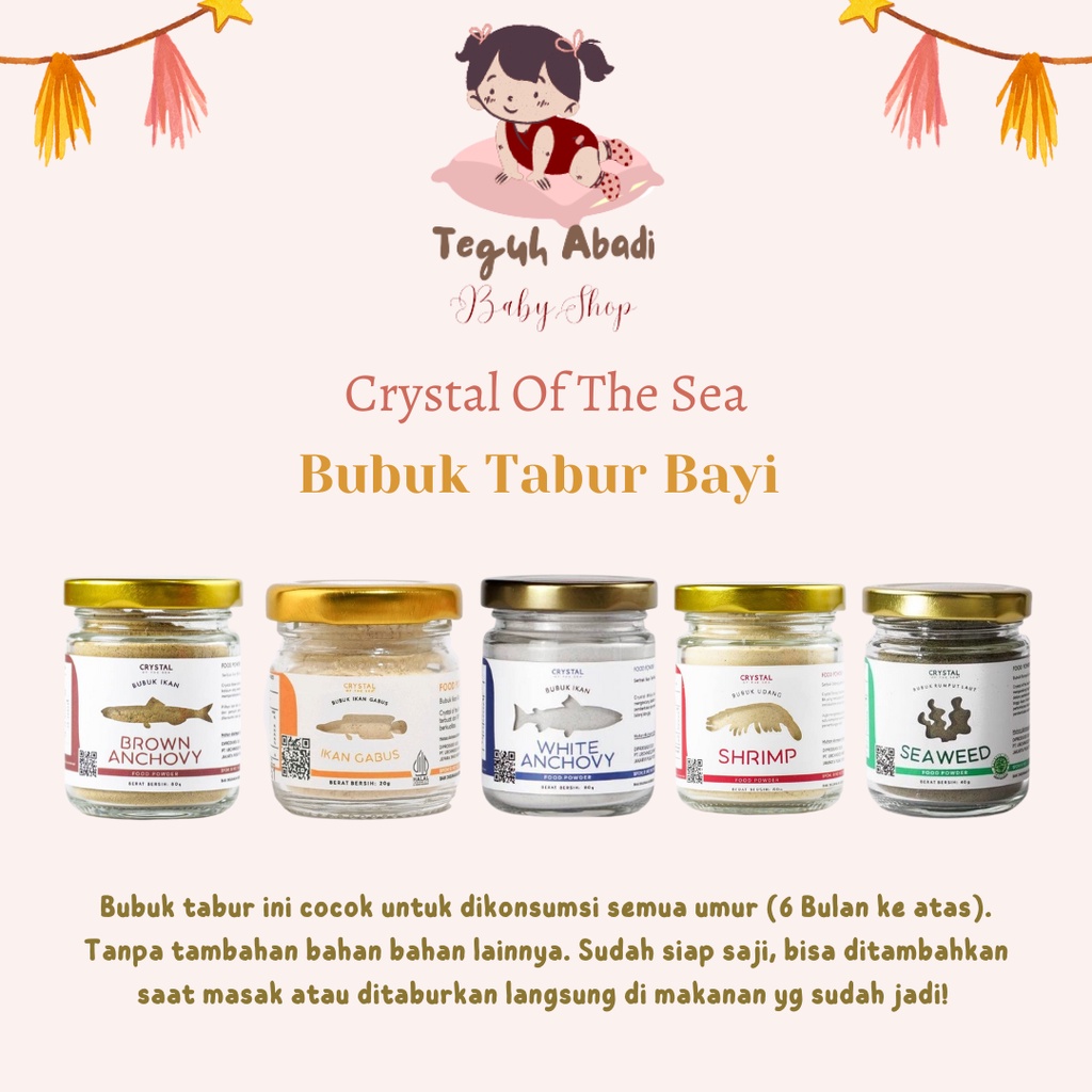 

[TA] Crystal Of The Sea Bubuk Tabur Makanan Bayi / Kaldu MPASI Bayi 20gr