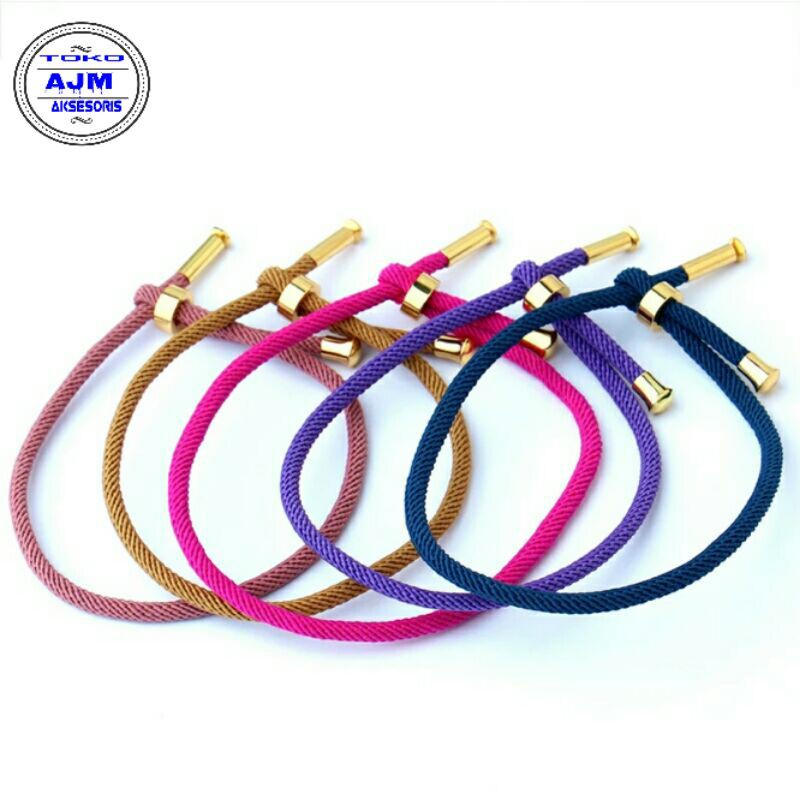 Gelang Tali Serut Pandora Untuk Liontin Charm Atau Emas Hongkong