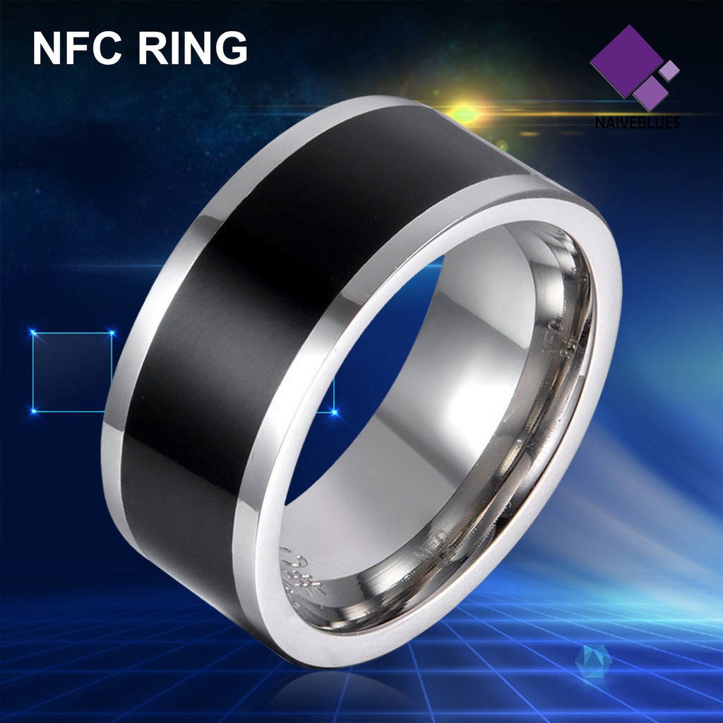 &lt; Naiveblues &gt; Cincin NFC Teknologi Sensing Universal Nyaman Dipakai No Charge Lock NFC Untuk Handphone