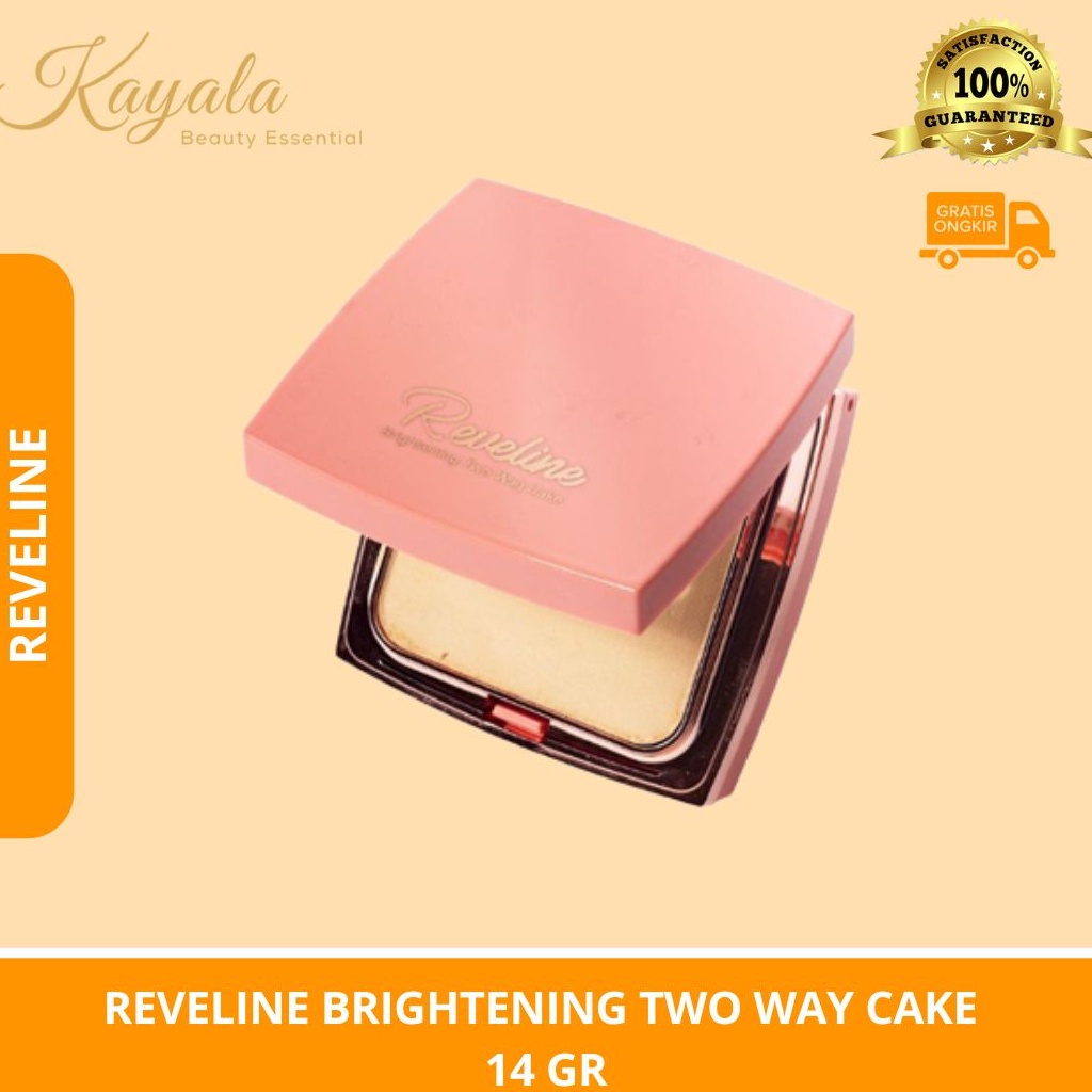 REVELINE BRIGHTENING TWO WAY CAKE 14 GR - TWO WAY CAKE REVELINE - BEDAK PADAT REVELINE - REVELINE PO