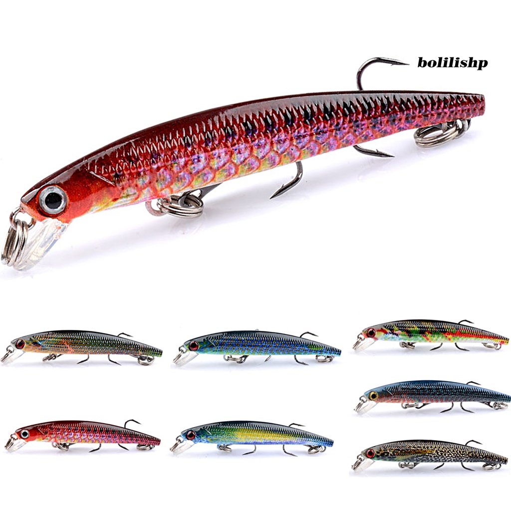 Bo-7.3cm/3g Umpan Pancing Realistis Tajam Kait 3D Mata Tenggelam Ikan Kecil Buatan Umpan Keras Crankbait Untuk Outdoor