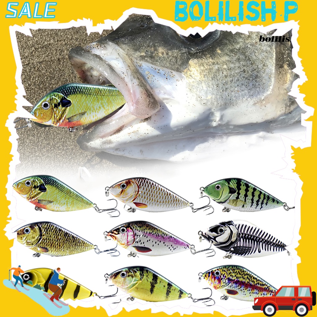 Bo-7cm/14.5g Umpan Pancing Realistis Tajam Kait Simulasi 3D Mata Kulit Hidup Ikan Menarik Universal Tenggelam Laut Memancing Bretel Umpan Buatan Peralatan Memancing