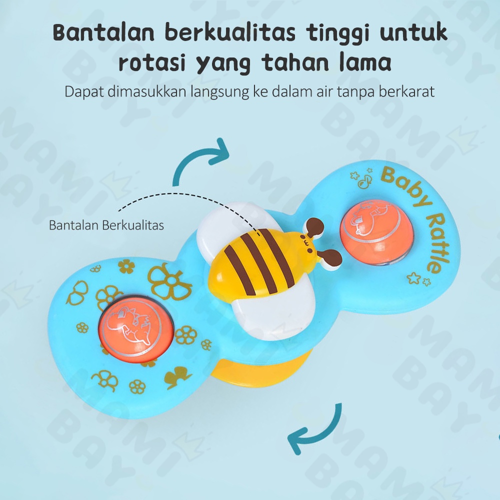 Mamibayi Fidget Spinner Bayi Model Heawn Lucu Mainan Edukasi Dini Bayi Mainan Sensori Motorik Anak