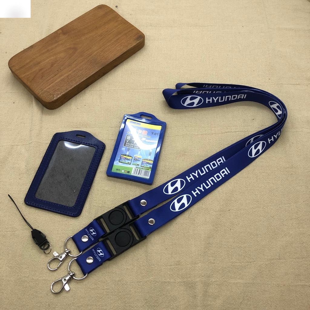 

Tali ID Card HYUNDAI MOBIL Lanyard Printing 2 Sisi