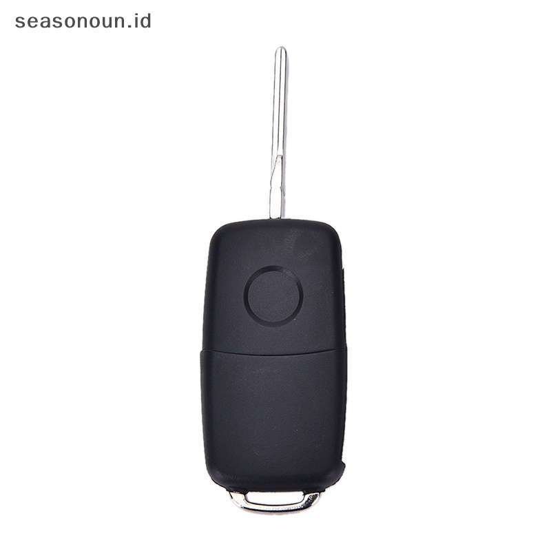 Seasonoun Cocok Untuk VW Polo GOLF MK6 Touareg 3tombol Remote Key FOB case Tanpa Pisau Potong.