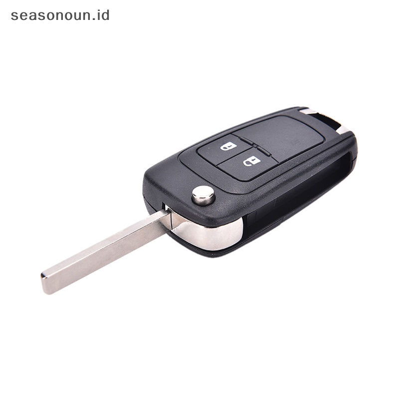 Seasonoun New 2tombol Flip Remote Key Case Shell Untuk Chevrolet Epica LOVA Spark.