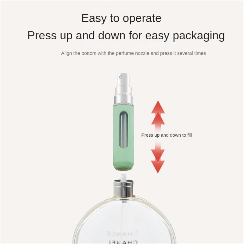 5ml Botol Refill Parfum Mini Candy Color Sub-Botol Kabut Halus Spray Isi Ulang Wadah Kosmetik Isi Ulang Bottom Filling Atomizer Travel Tool