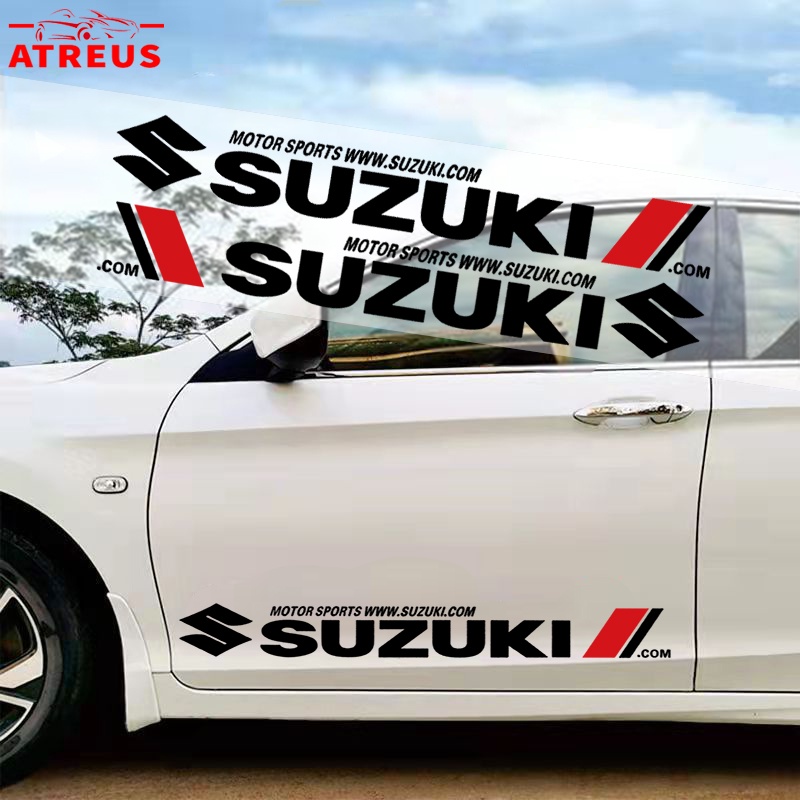 Stiker Mobil Suzuki Auto Door Side Body Decor Decals Anti Gores Cover Lecet Untuk Suzuki ERTIGA XL7 Swift SX4 S-cross Jimny Grand Vitara Brezza Ignis Wagon R