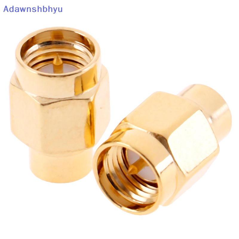 Adhyu 2pcs 2W 6GHz 50ohm SMA Male RF Terminasi Coaxial Dummy Load Lapis Emas Cap ID