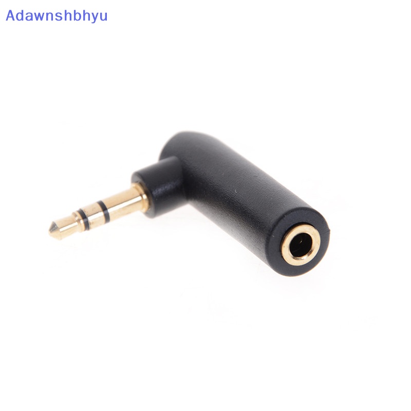 Adhyu 2pcs Bentuk L 3.5mm Sudut Kanan Female Ke 3.5mm Male Plug Adapter Connector ID