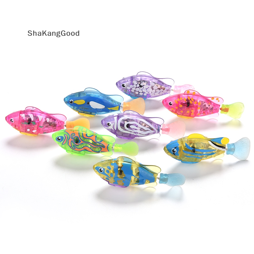 Selip 1x Mainan Robot Peliharaan Elektronik Ikan Bertenaga Air Fish Anak Anak Hadiah SKK