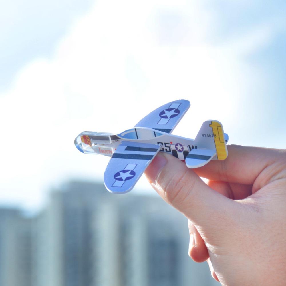 Needway   Pesawat Lempar Tangan DIY Mainan Orang Tua-Anak DIY Mainan Majelis Luar Ruangan Pesta Ulang Tahun Model Pesawat Foam Airplane